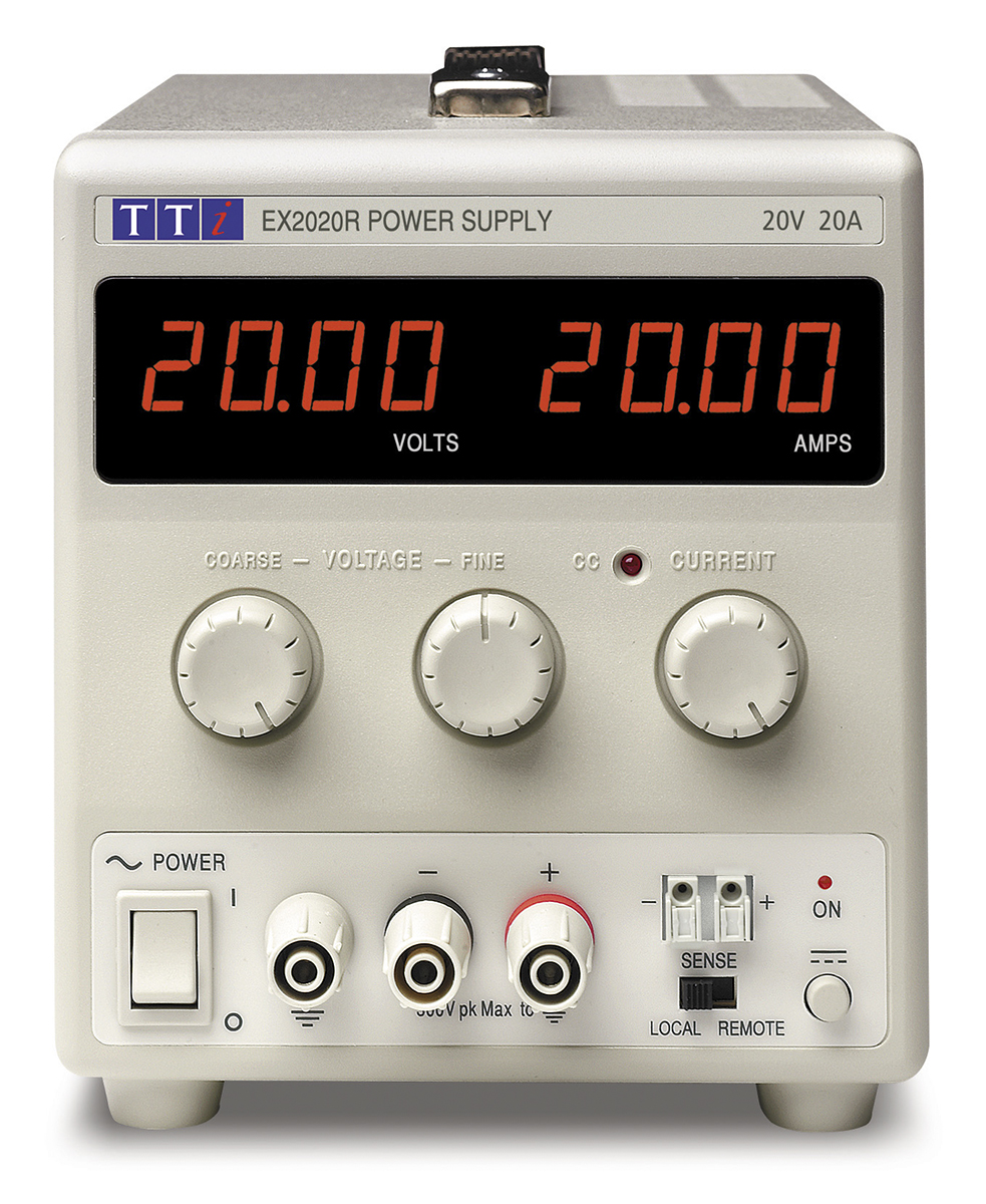 Aim-TTi EX-R Series Digital Bench Power Supply, 0 → 20V, 0 → 20A, 1-Output, 400W - UKAS Calibrated
