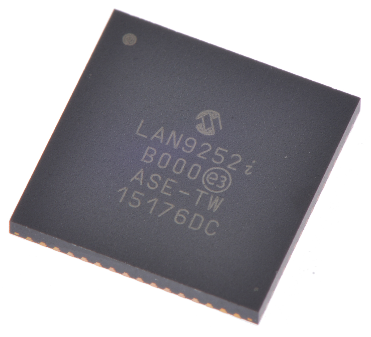 Microchip LAN9252I/ML, Ethernet Controller, 100Mbps MDI, MDIX, MII, RMII, Host Bus, 3.3 V, 64-Pin QFN