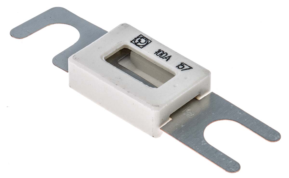 Littelfuse 100A Grey, White Fuse Strips Car Fuse, 80V dc