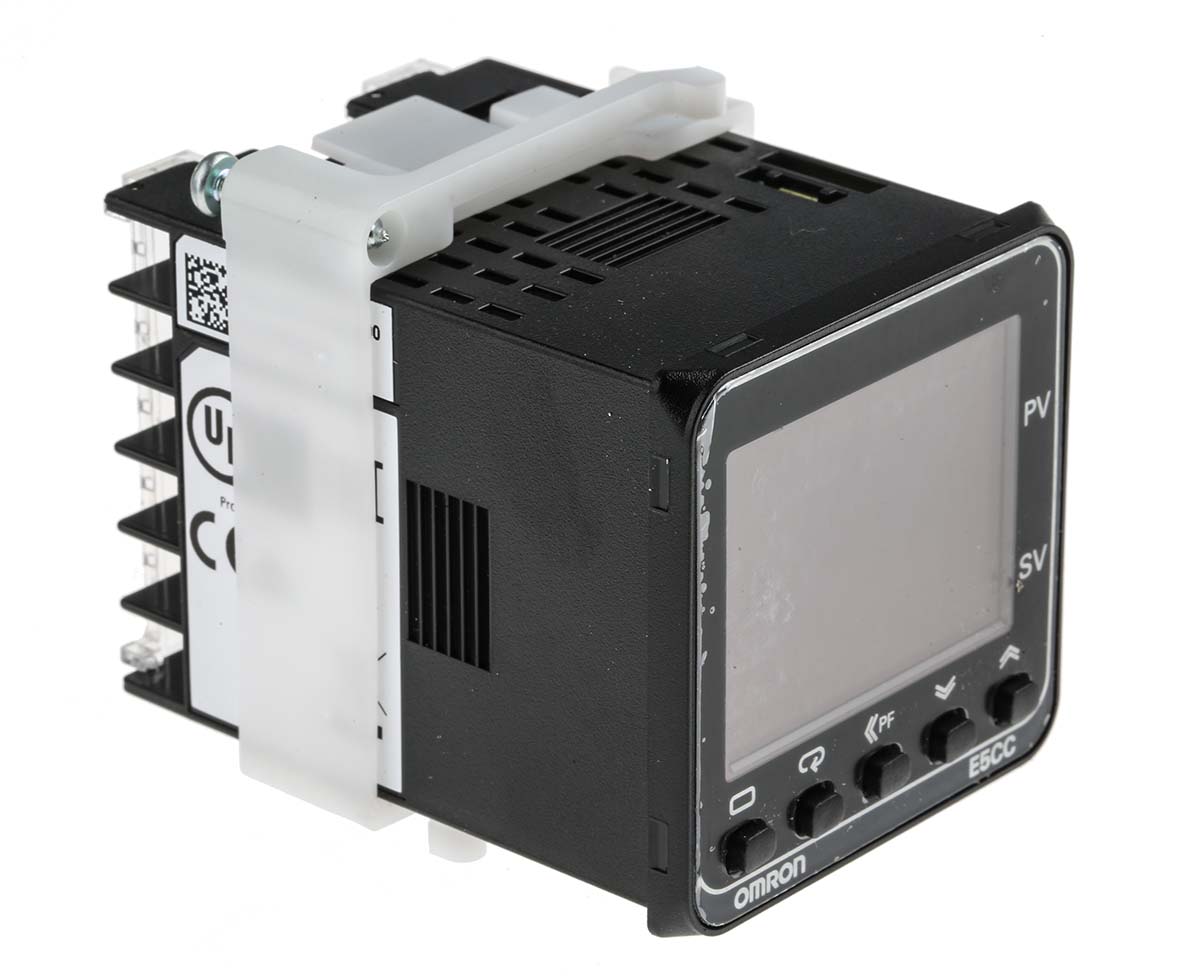 Omron E5CC Panel Mount PID Temperature Controller, 96 x 96mm 1 Input, 1 Output Relay, 100 → 240 V ac Supply Voltage