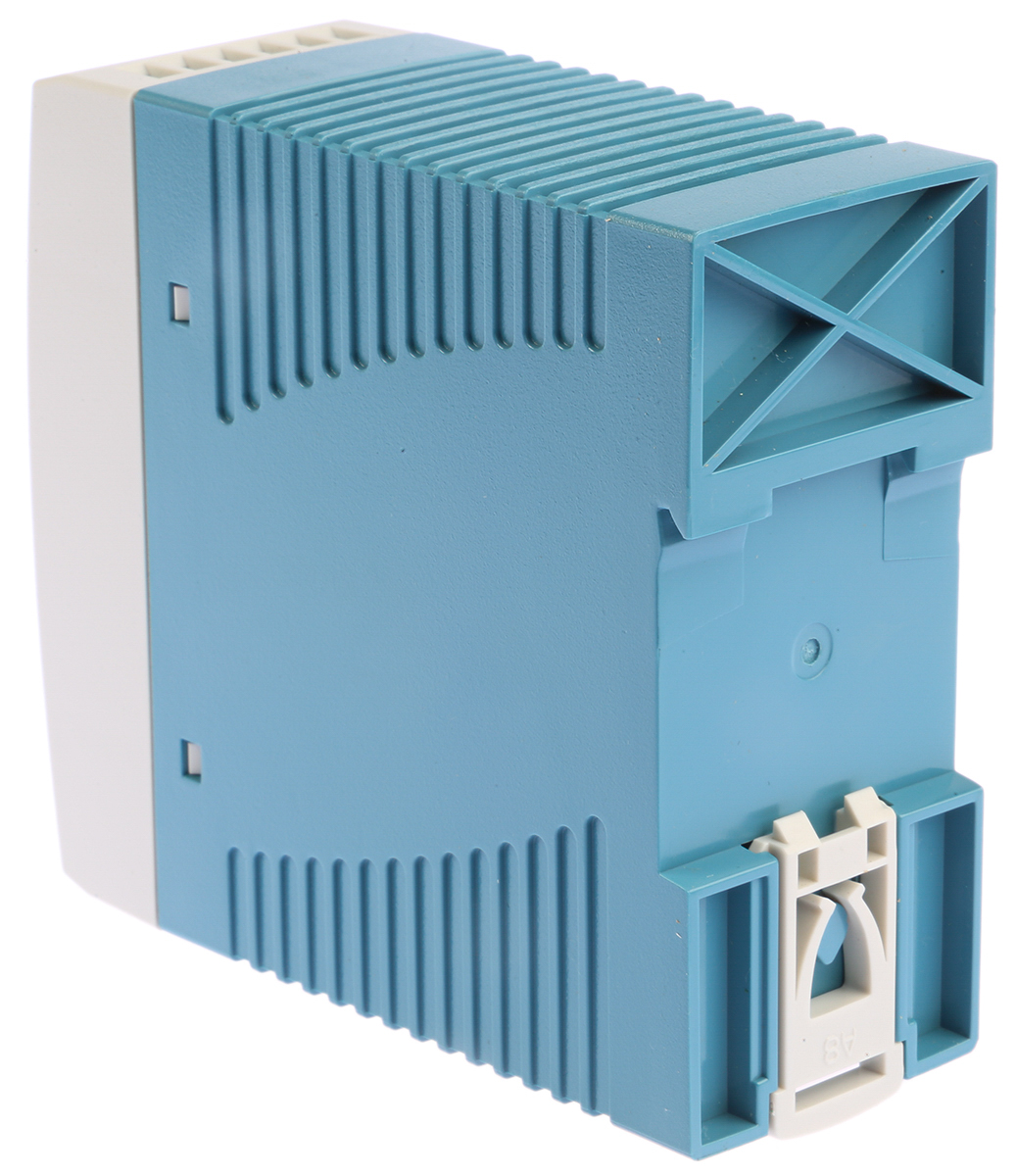 MEAN WELL MDR Switched Mode DIN Rail Power Supply, 85 → 264V ac ac Input, 24V dc dc Output, 2.5A Output, 60W