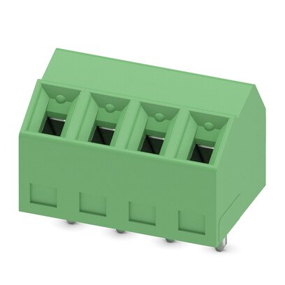 Phoenix Contact 81, SMKDS 1/ 4-3 Series PCB Terminal Block, 4-Contact, 3.81mm Pitch, Solder Mount, 1-Row, Screw