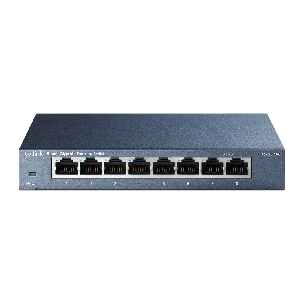 TP-Link Unmanaged 8 Port Ethernet Switch, Type G - British 3-Pin