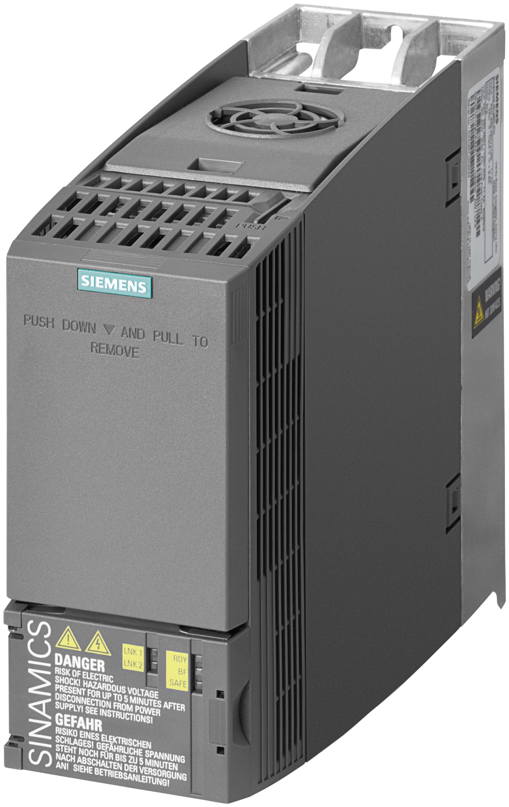 Siemens Inverter Drive, 3 kW, 4 kW, 3 Phase, 400 V ac, 10.6 A, 11.4 A, SINAMICS G120C Series