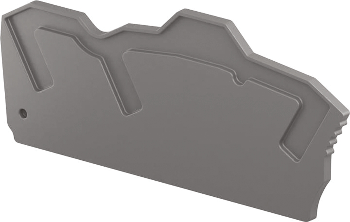 Entrelec End Section for Use with ZK6-3P PI-Spring Screwless Terminal Blocks, ZK6-PE-3P PI-Spring Screwless Terminal