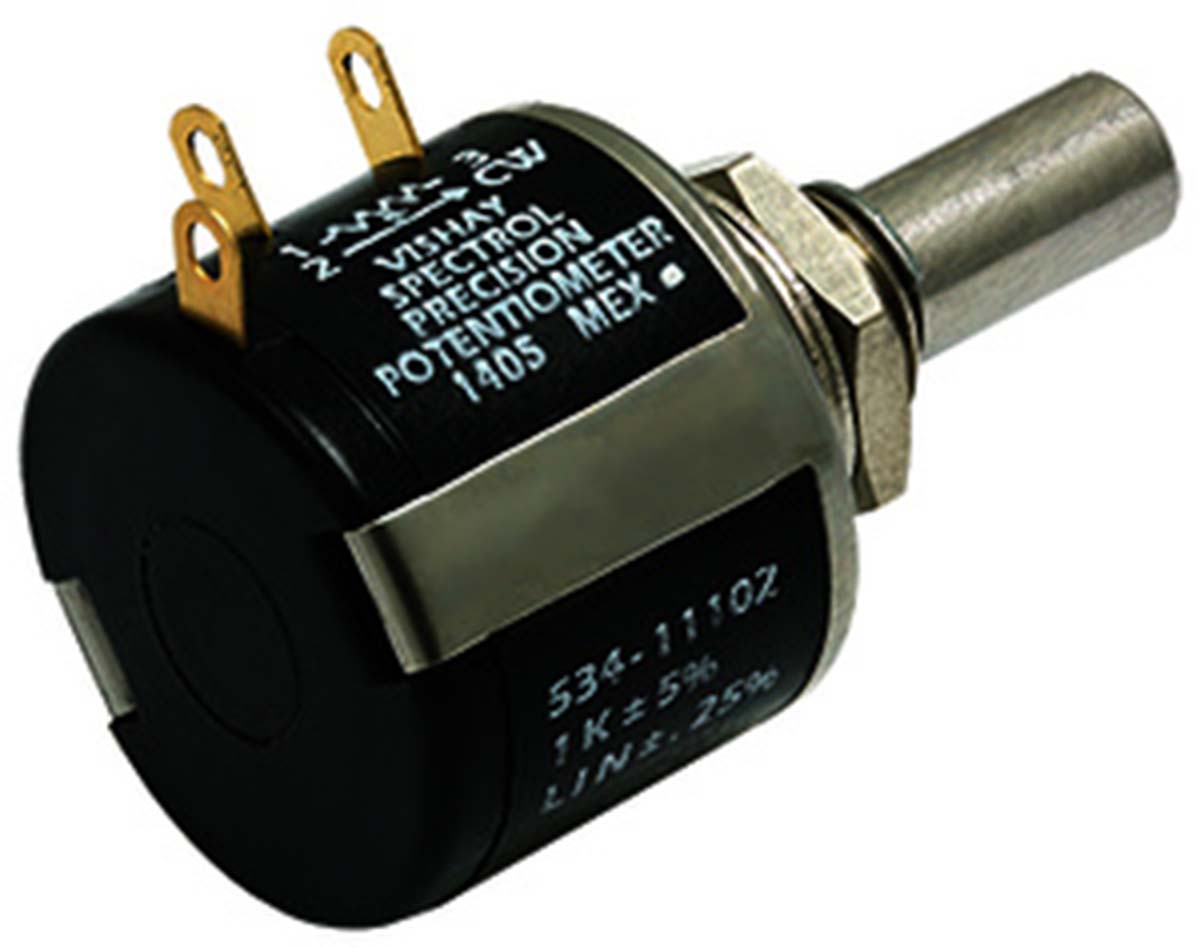Vishay 534 100Ω Rotary Potentiometer 10-Turns 1-Gang Panel Mount, 534B1101JC8872