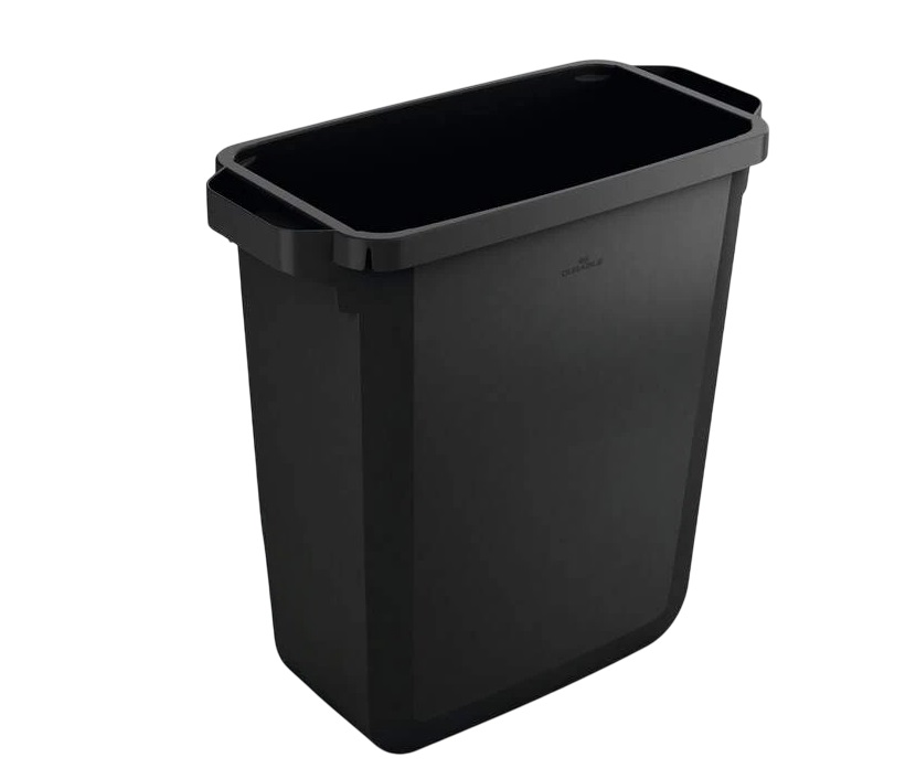 Durable 1800503221 60L Black Plastic Waste Bin