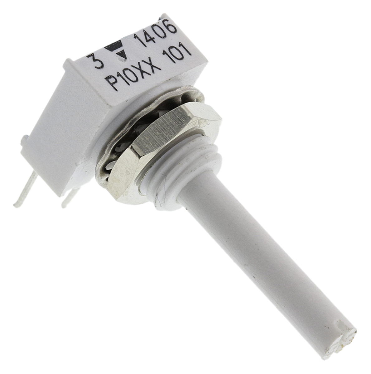 Vishay P10 100Ω Rotary Potentiometer 1-Gang, Panel Mount (Through Hole), P10XXAI101KB30