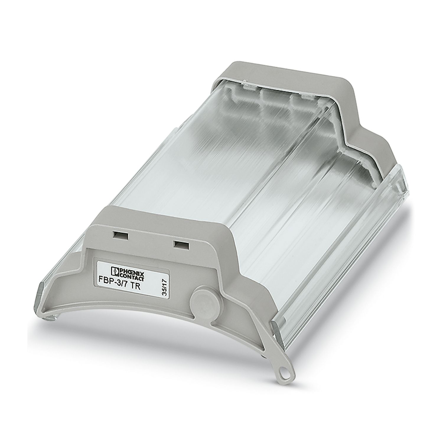 Phoenix Contact FBP-3/7 TR Series Clear Cover for Use with DIN Rail Terminal Blocks