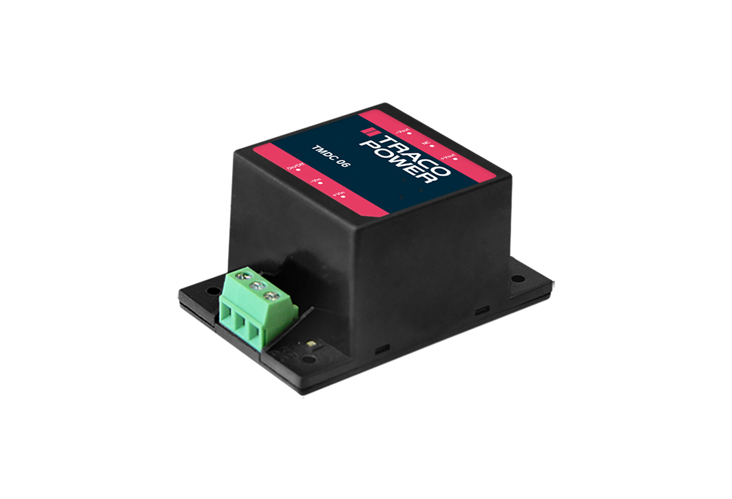 TRACOPOWER TMDC 06 DC-DC Converter, 5.1V dc/ 1.2A Output, 18 → 75 V dc Input, 6W, Chassis Mount, +80°C Max Temp