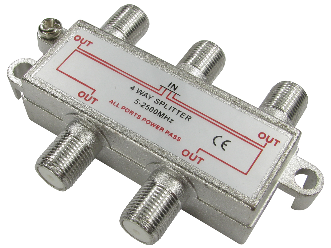 RS PRO F Connector/F Connector RF Splitter 1 x F Connector, 2 x F Connector, Frequency 5 → 2500MHz, RF Coaxial