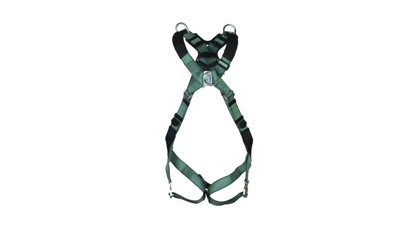 MSA Safety 10206046 Front, Rear Attachment Safety Harness, M/L