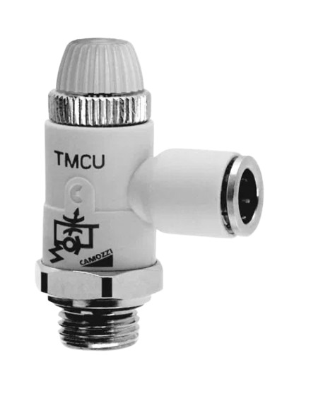 Camozzi Manual Flow Control Pneumatic Manual Control Valve TMCU Series, G 3/8, 3/8in, TMCU 978-3/8-10