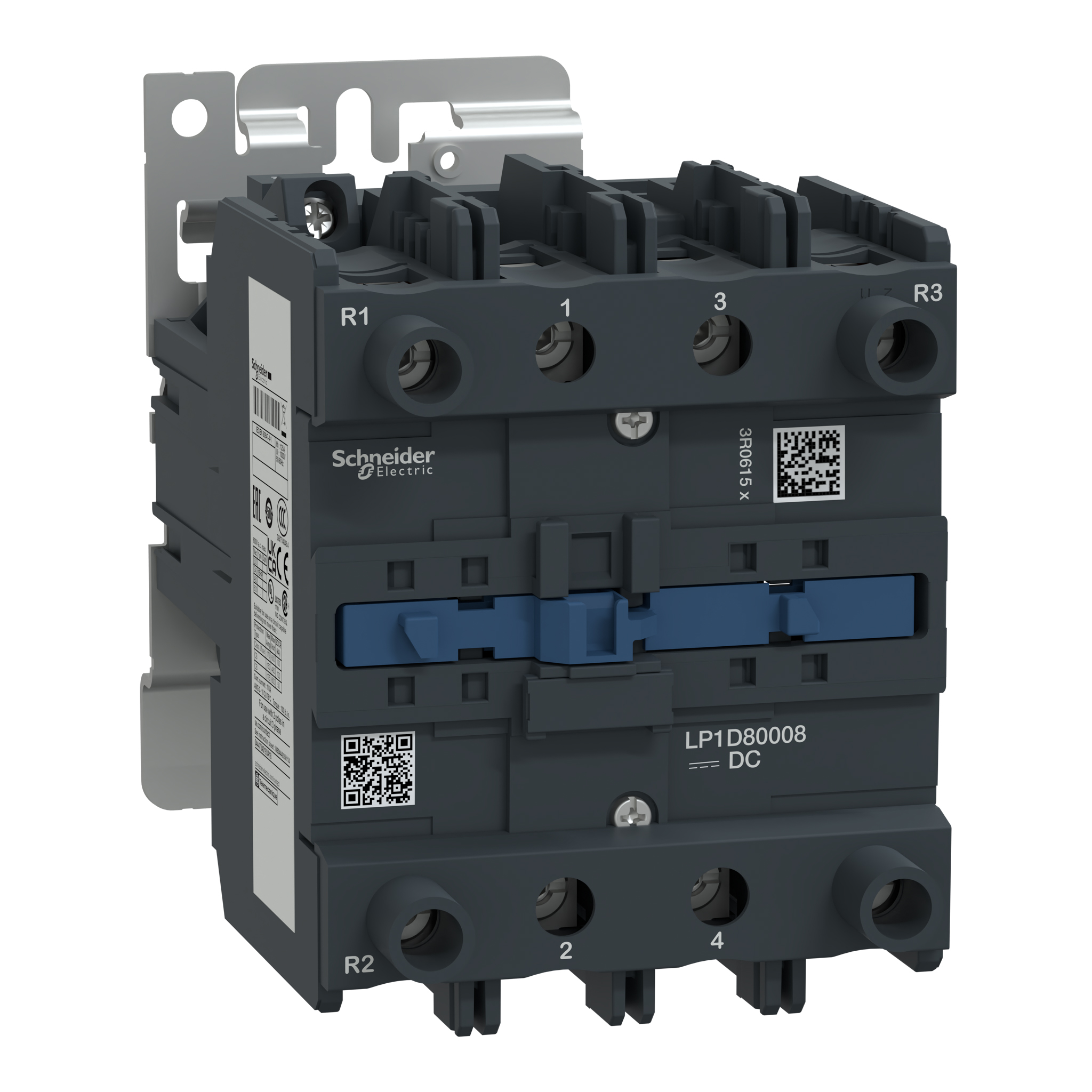 Schneider Electric TeSys D LP1D Contactor, 4-Pole, 125 A, 2NO + 2NC, 1 kV ac, 300 V dc