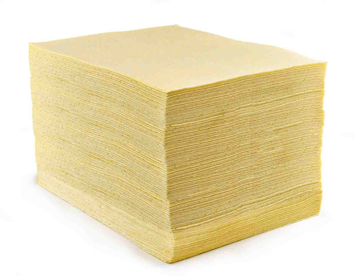 RS PRO Spill Absorbent Sheet for Chemical Use, 90L Capacity, 200 per Pack
