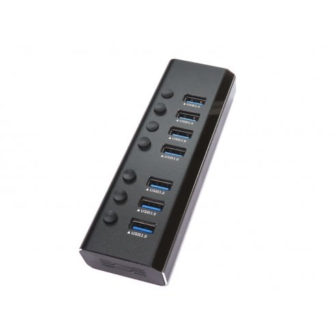 NewLink 7 Port USB 3.0 USB A  Hub, 167 x 125 x 50mm