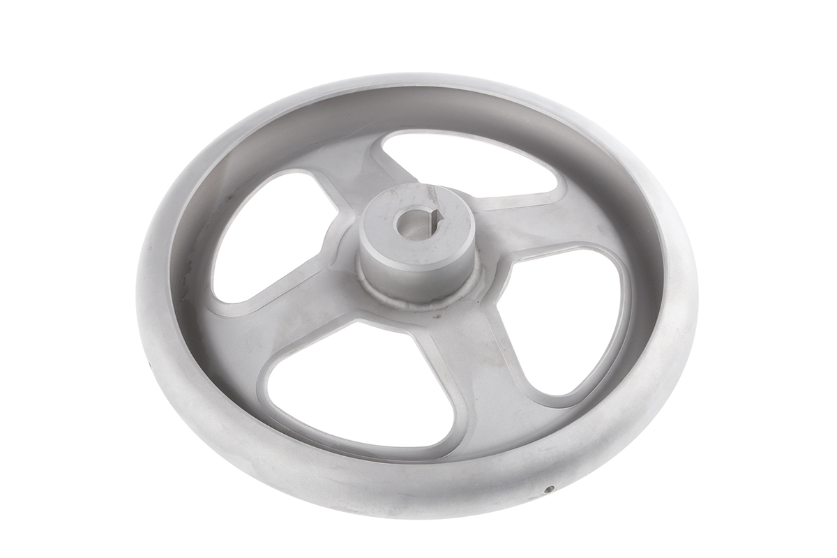 RS PRO Silver Stainless Steel Hand Wheel, 200mm diameter