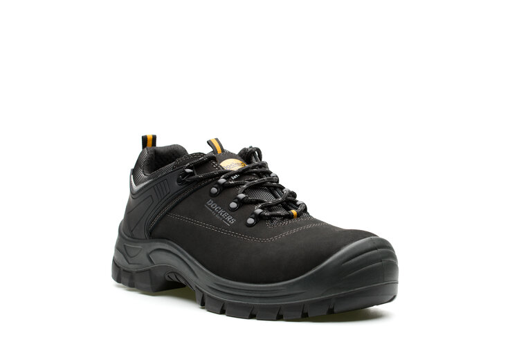 Dockers by Gerli MAGIC LOW S3 Unisex Black Composite Toe Capped Safety Shoes, UK 7, EU 41