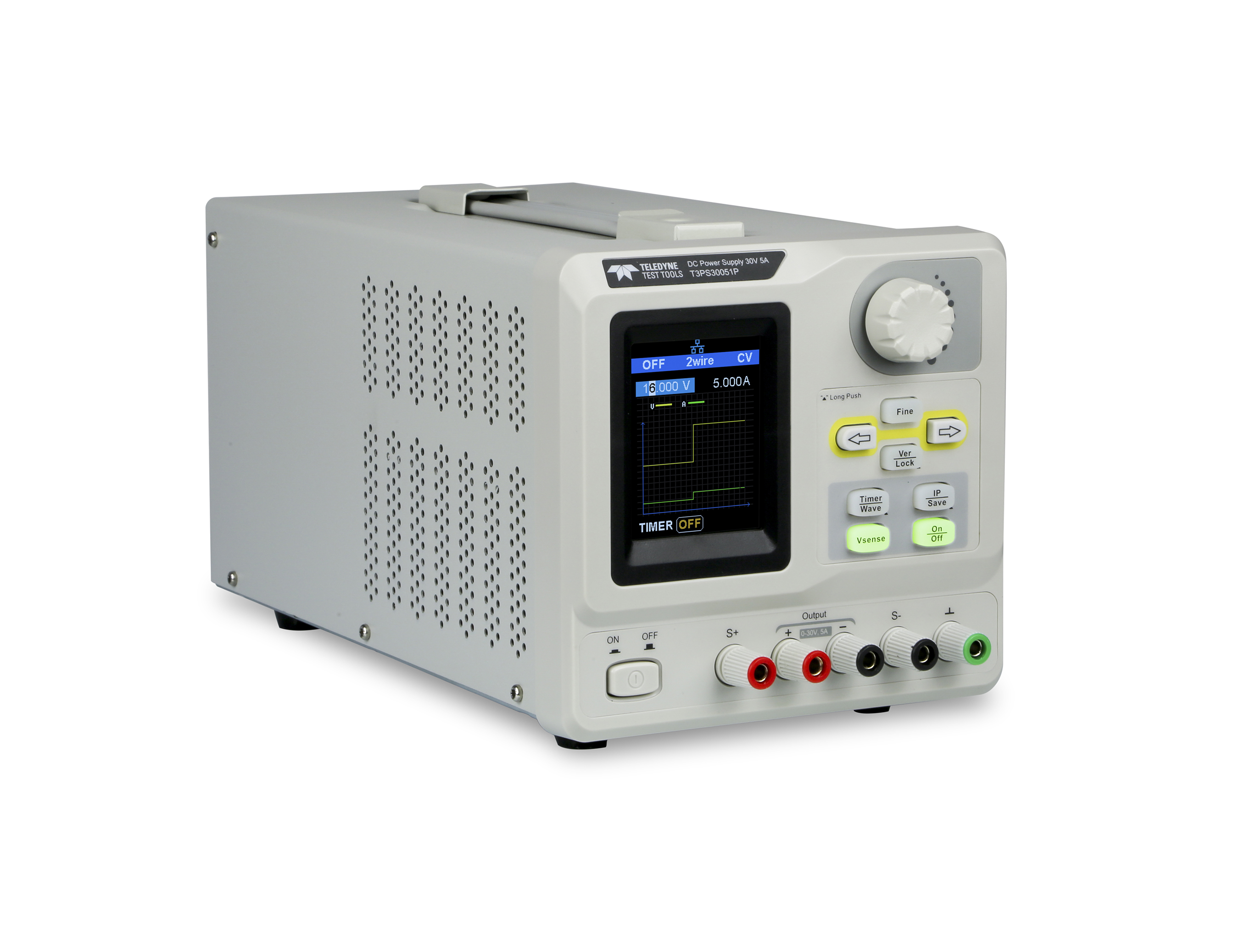 Teledyne LeCroy T3PS Series Bench Power Supply, 0 To 16V, 0 → 8A, 1-Output, 128W - RS Calibrated