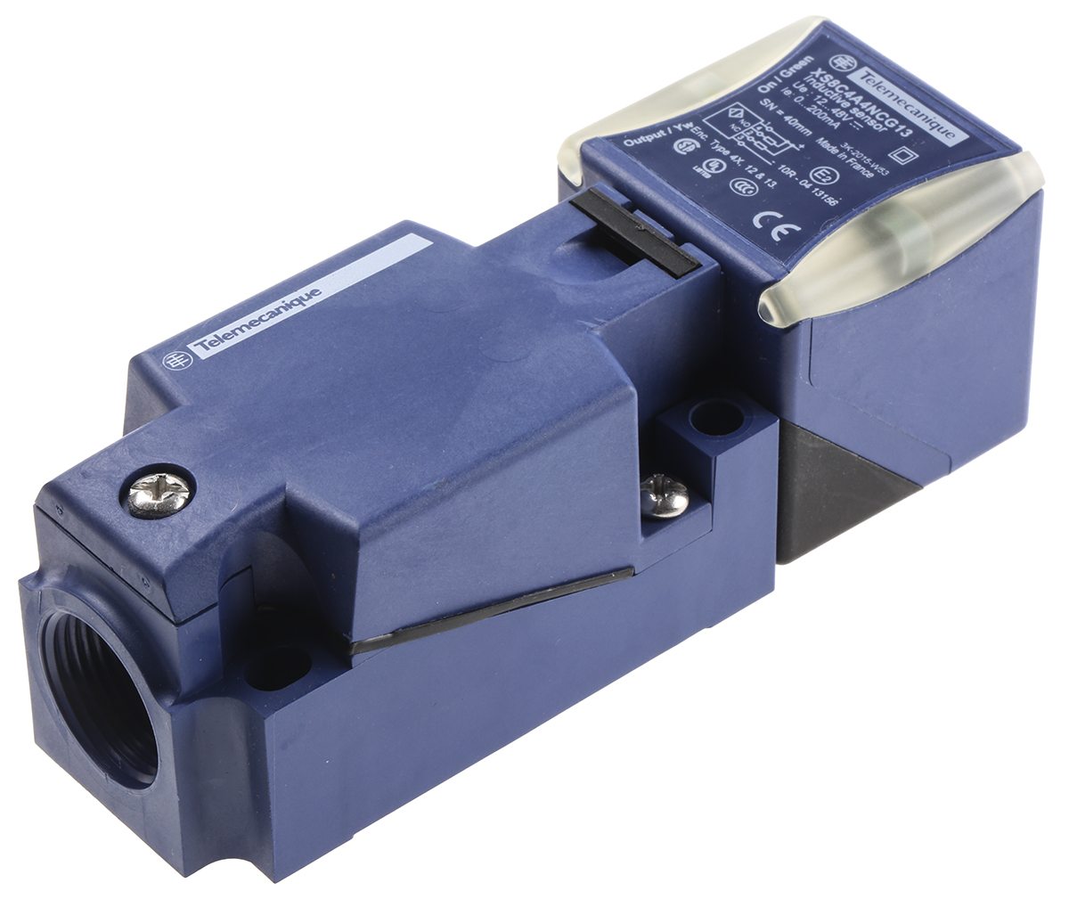 Telemecanique Sensors Inductive Block Proximity Sensor, 40 mm Detection, NPN NO+NC, 12 → 48 V dc