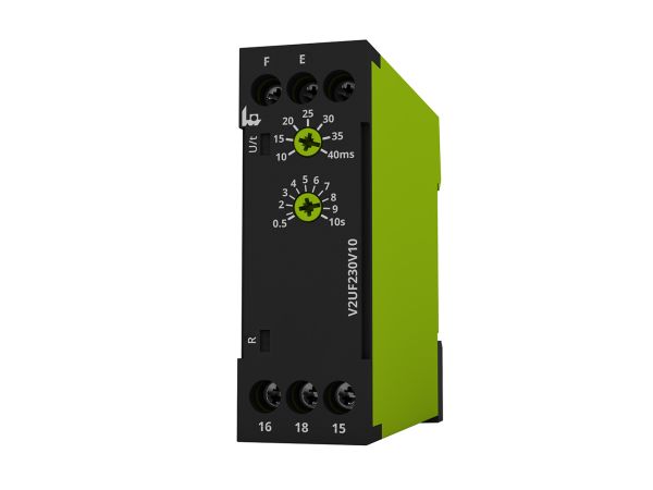 Voltage Monitoring Relay, 1 Phase, SPDT, 230V ac, DIN Rail