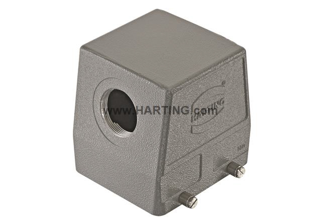 HARTING Han B Heavy Duty Power Connector Hood, M50 Thread, Side Entry