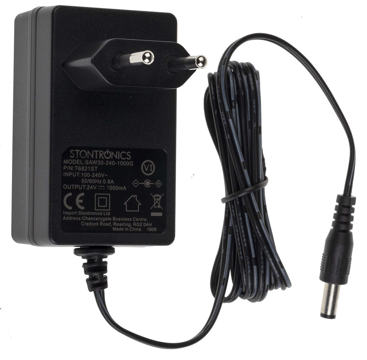 RS PRO 24W Plug-In AC/DC Adapter 24V dc Output, 1A Output