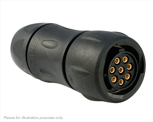 Souriau Sunbank by Eaton Circular Connector, 8 Contacts, Cable, Standard Connector, Socket, Female, IP68, IP69K, UTS