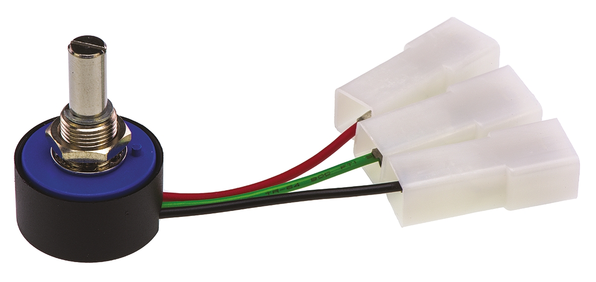 Vishay 357 2kΩ Rotary Potentiometer Continuous-Turns 1-Gang Panel Mount, 357B0202MXB054506