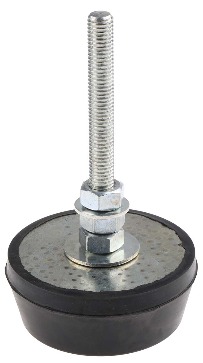 RS PRO Cylindrical M12 Anti Vibration Mount with 300kg Compression Load
