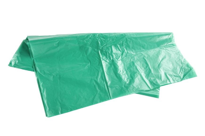 Cromwell Polythene Green LLDPE Bin Bag, 90L Capacity, 0.05mm Thickness, 200 per Package