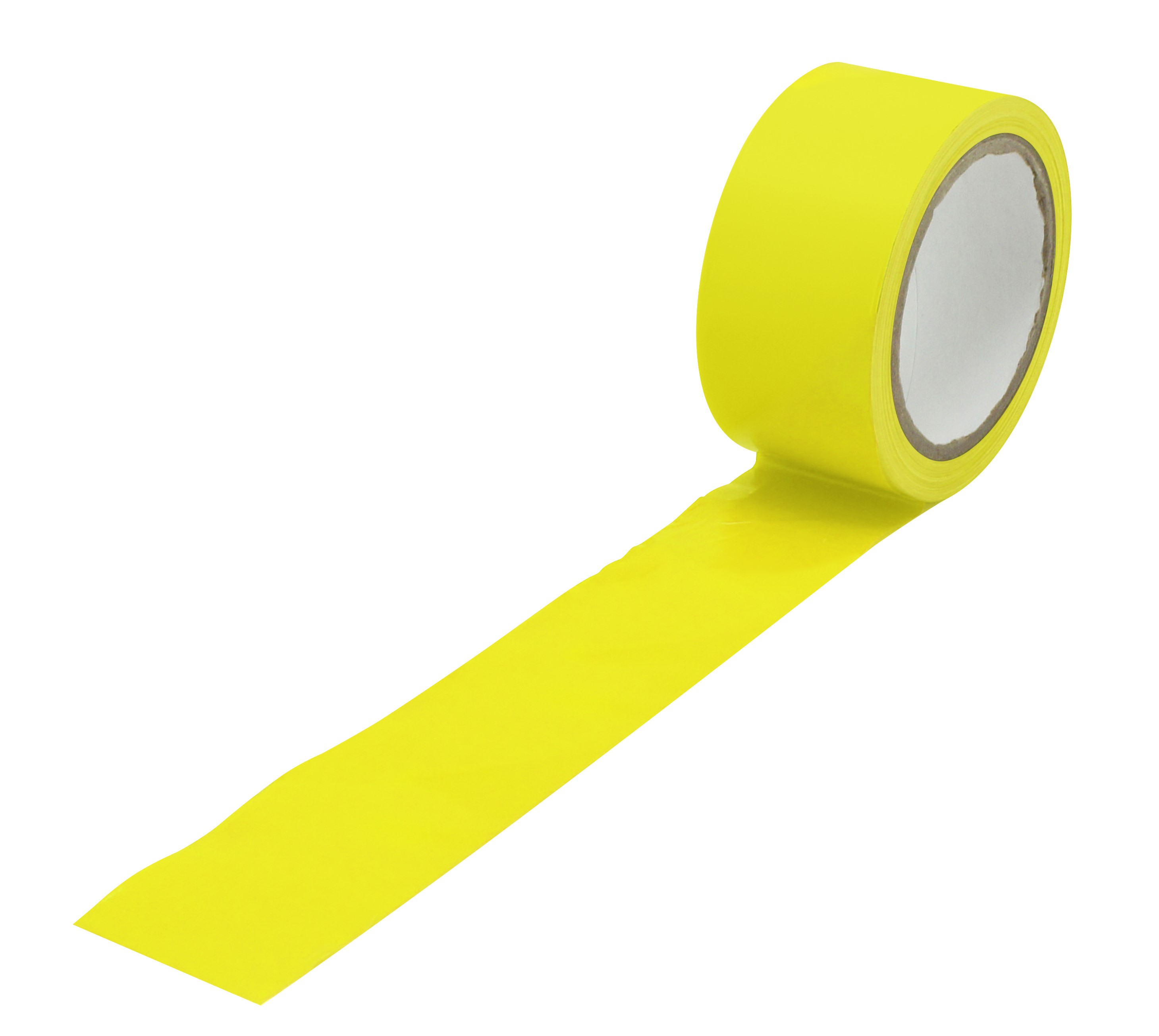 RS PRO Yellow PVC 33m Hazard Tape, 0.15mm Thickness