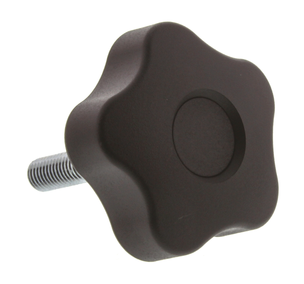 Elesa 69963 Black Multiple Lobes Clamping Knob, M8, Threaded Stud