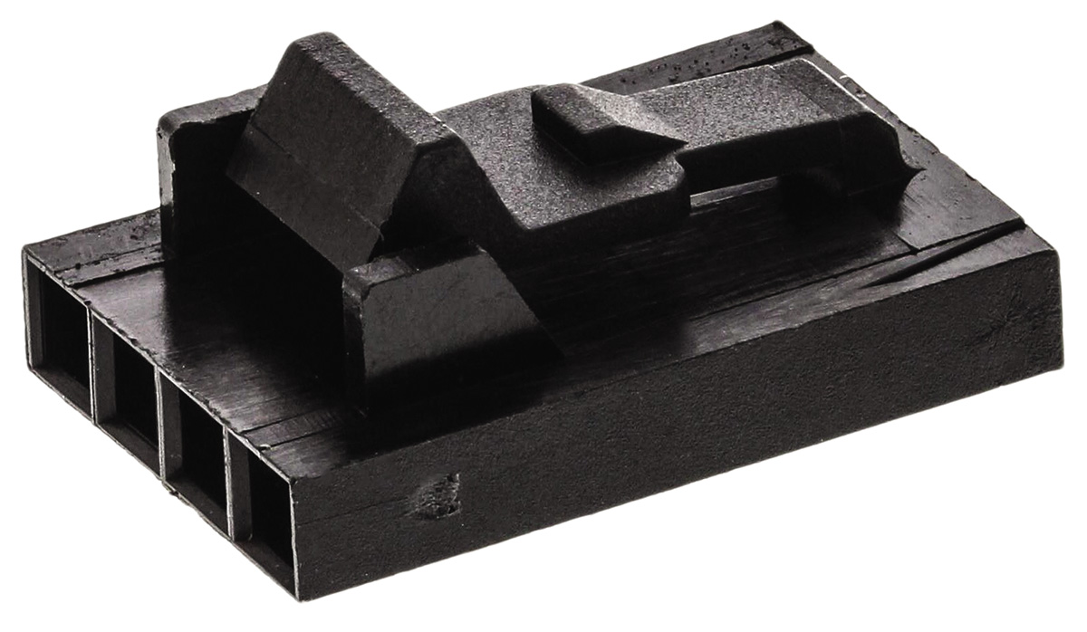 TE Connectivity, AMPMODU MTE Female Connector Housing, 2.54mm Pitch, 4 Way, 1 Row
