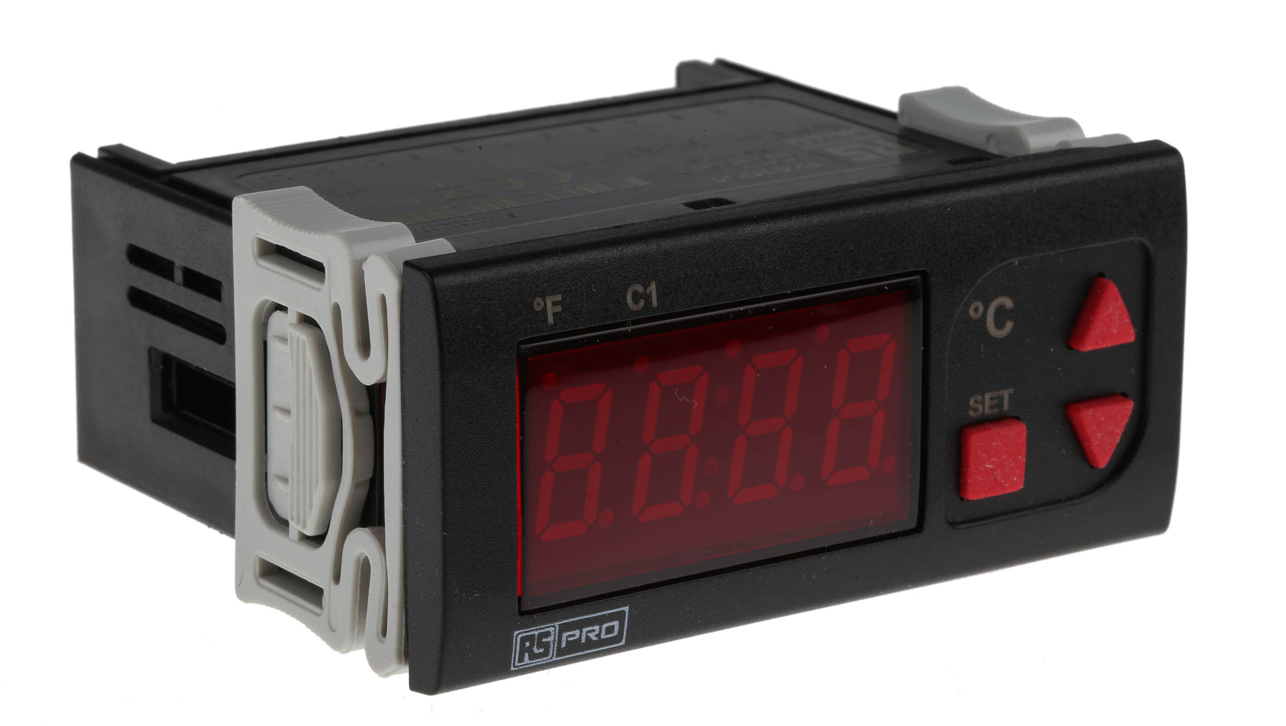 RS PRO Panel Mount On/Off Temperature Controller, 77 x 35mm 1 Input, 1 Output Relay, 230 V ac Supply Voltage