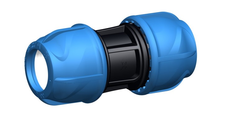 Georg Fischer Plastic Pipe Fitting, Straight Coupler, 20mm