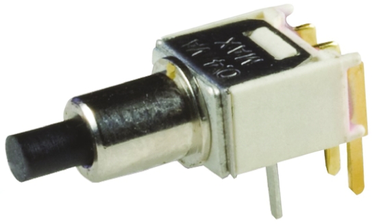 C & K Push Button Switch, Momentary, Through Hole, SPST