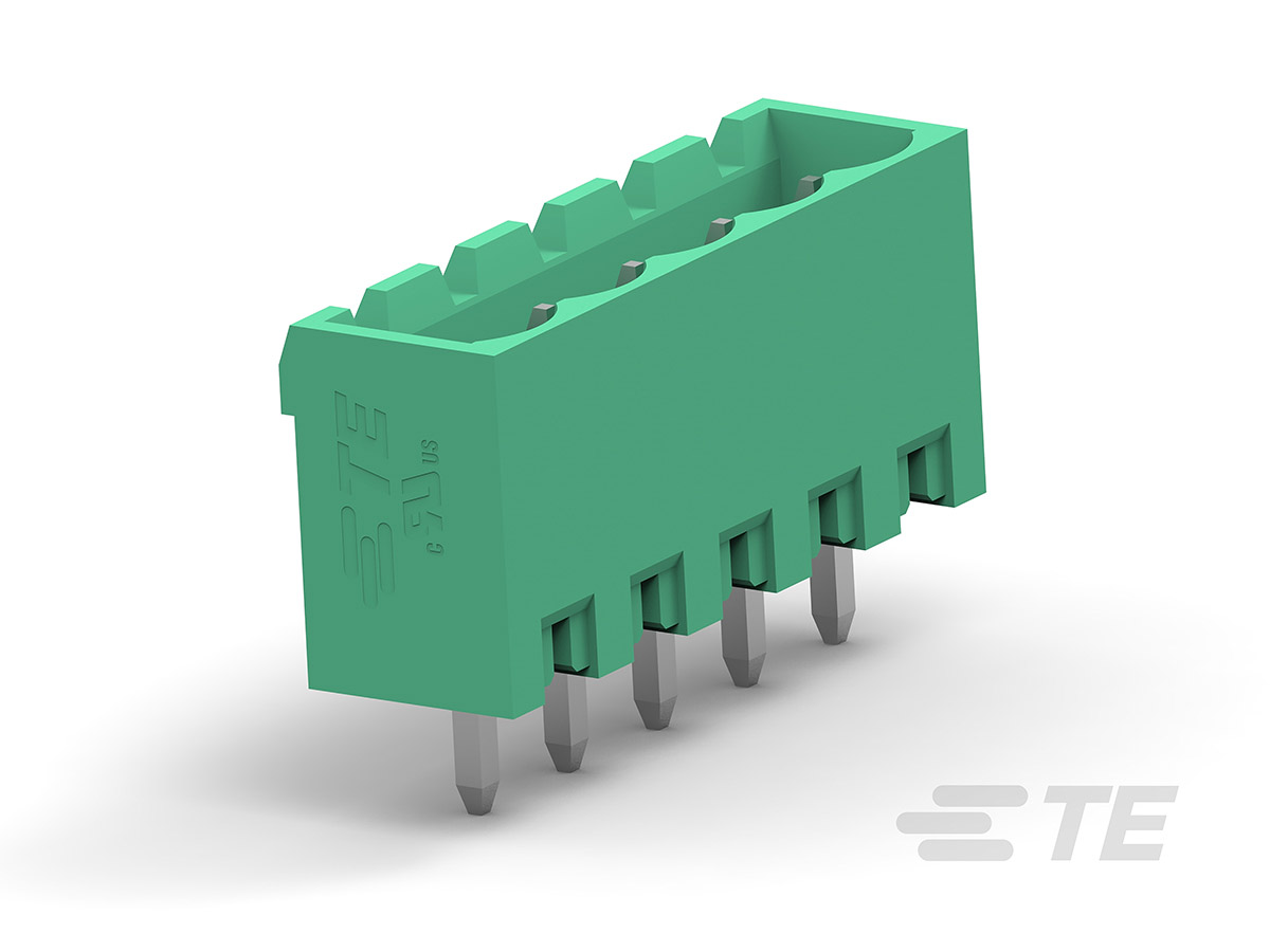 TE Connectivity Pluggable Terminal Block, 12-Contact, 5 mm Pitch, 1-Row