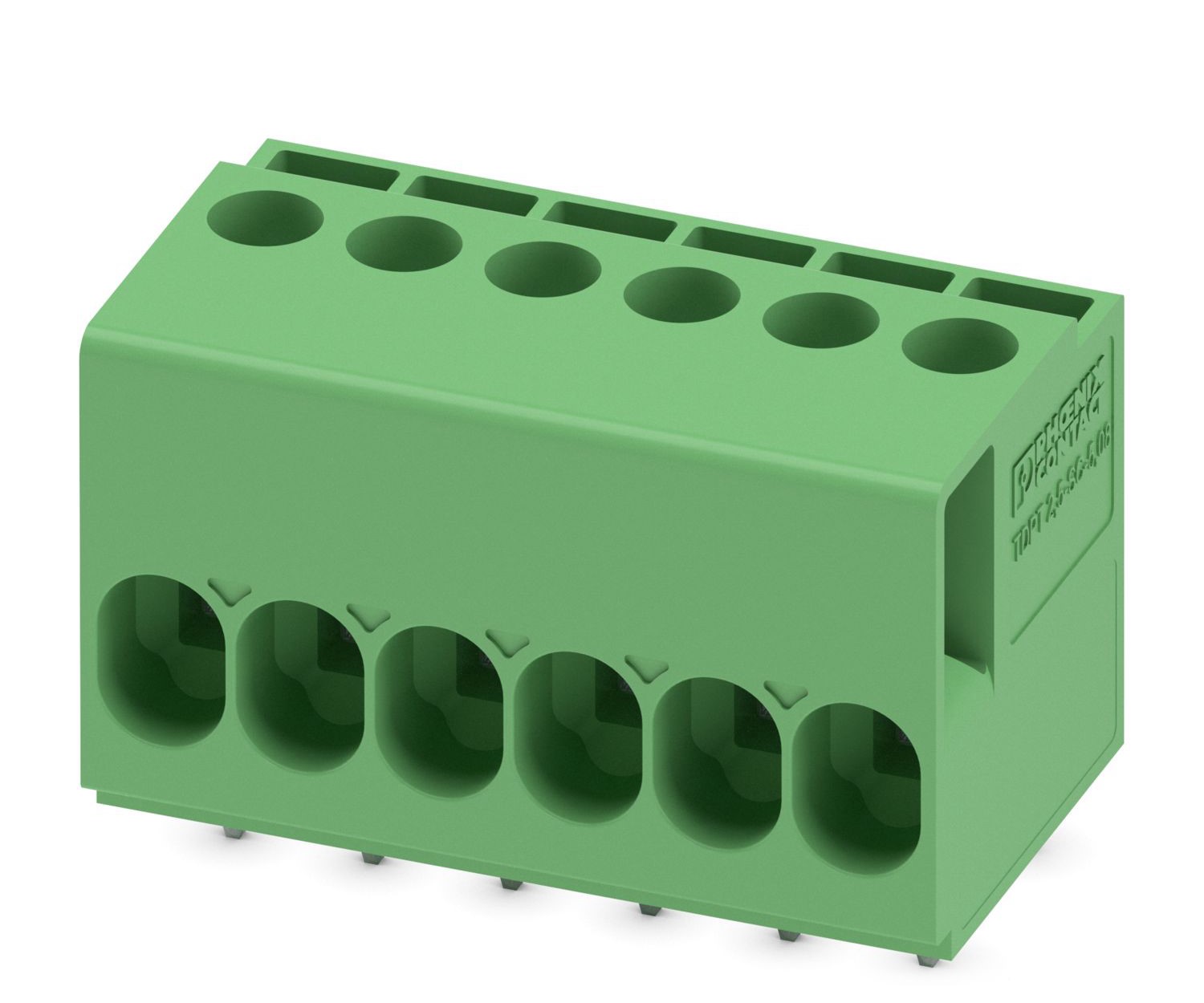 Phoenix Contact TDPT 2.5/ 6-SC-5.08 Series PCB Terminal Block, 6-Contact, 5.08mm Pitch, Through Hole Mount, 1-Row,