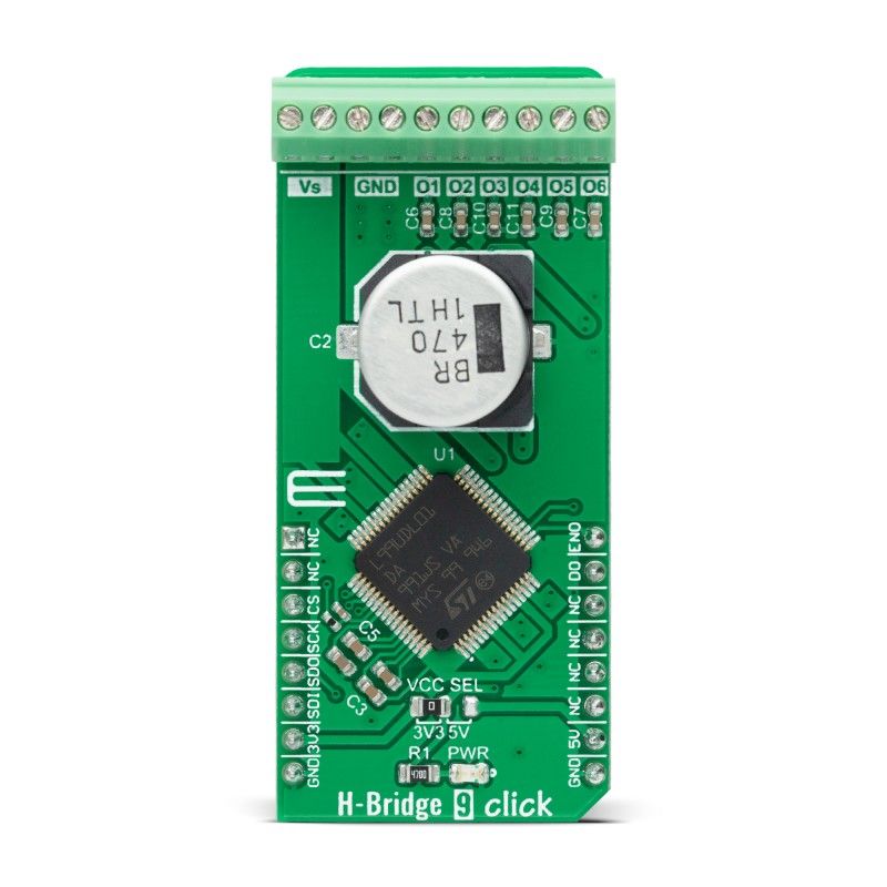 MikroElektronika H-Bridge 9 Click Half-Bridge Driver for L99UDL01 for mikroBUS Socket