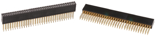 HARWIN Straight Through Hole Mount PCB Socket, 64-Contact, 2-Row, 2.54mm Pitch, Press-In Termination