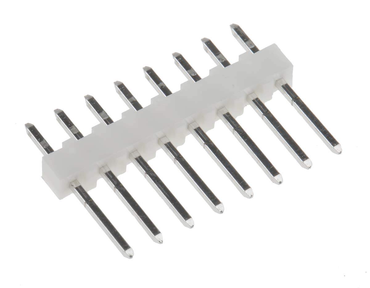 Molex KK 254 Series Straight Through Hole Pin Header, 8 Contact(s), 2.54 mm Pitch, 1 Row, Unshrouded