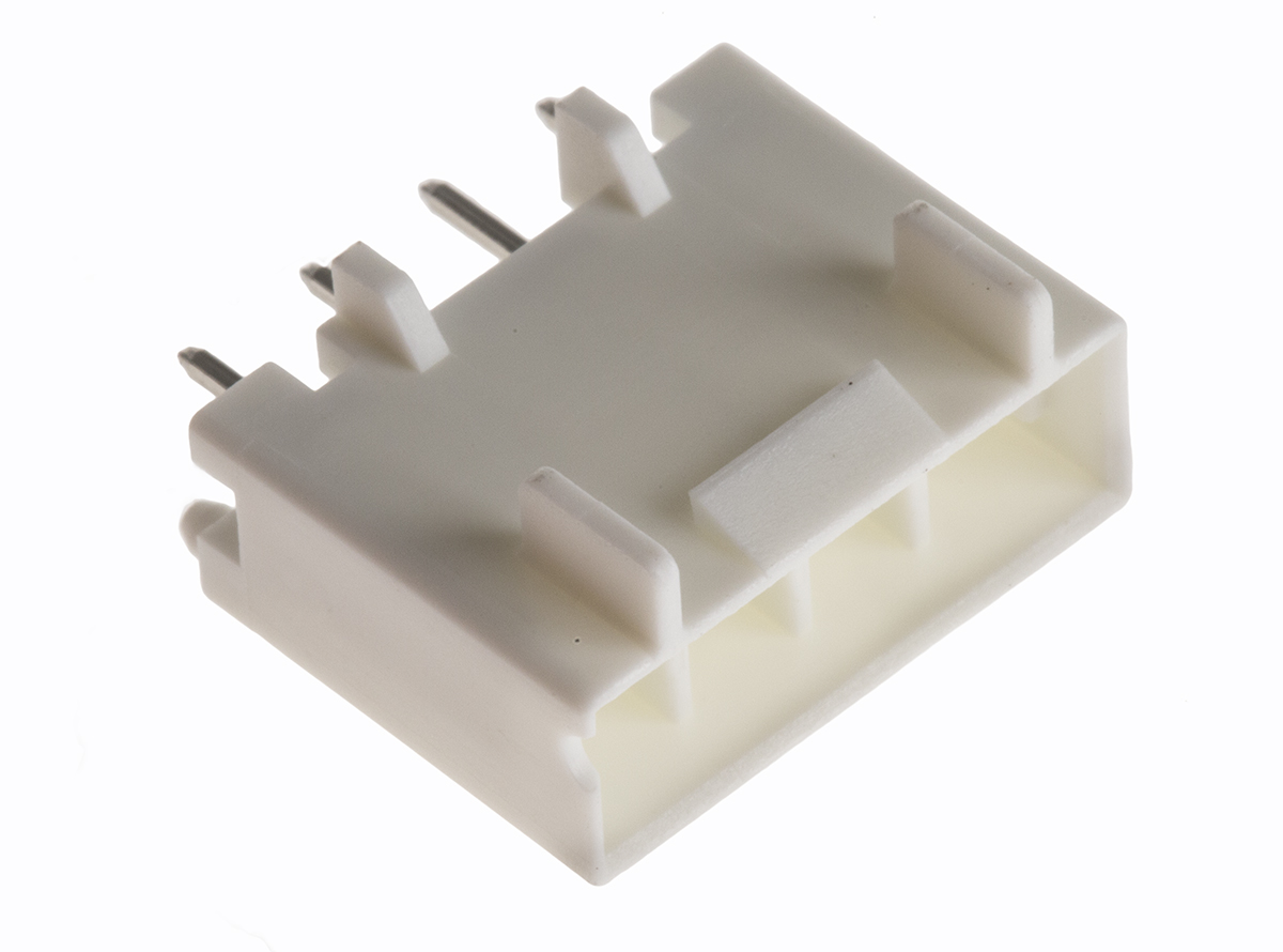 Hirose DF33C Series Straight Through Hole PCB Header, 4 Contact(s), 3.3 mm Pitch, 1 Row, Shrouded