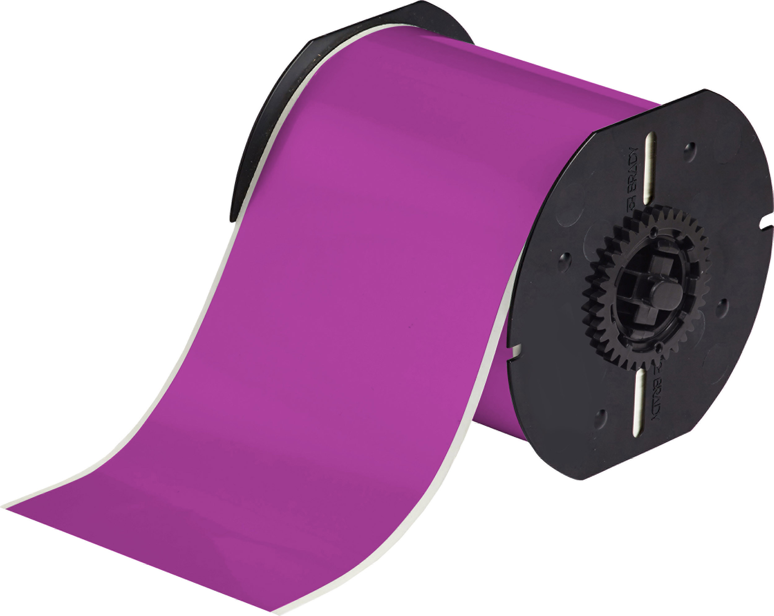 Brady B-595 Vinyl Purple Label Roll, 101.6mm Width, 1 Roll Qty