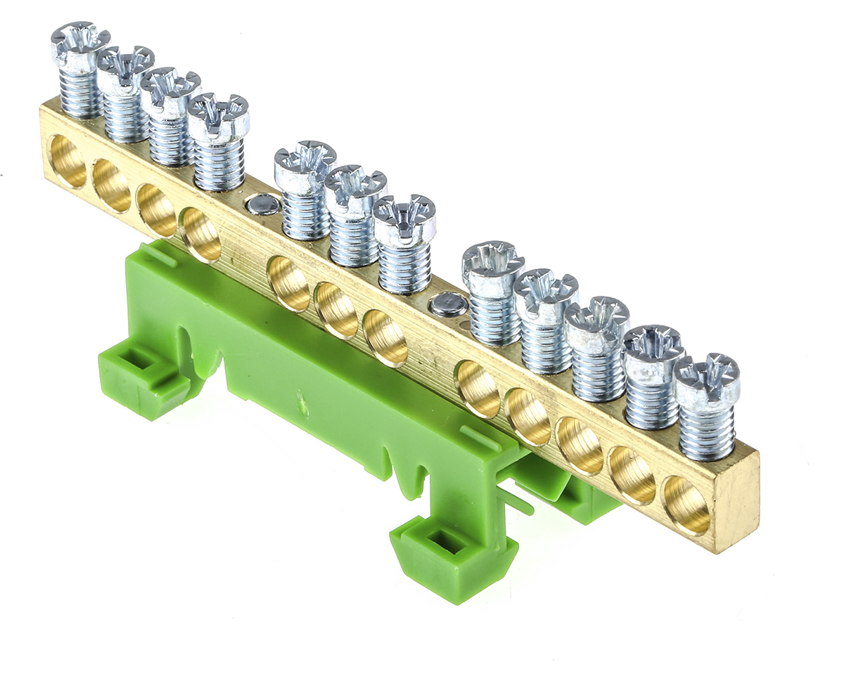 Entrelec, DBTI Earth Bar for use with Terminal Blocks