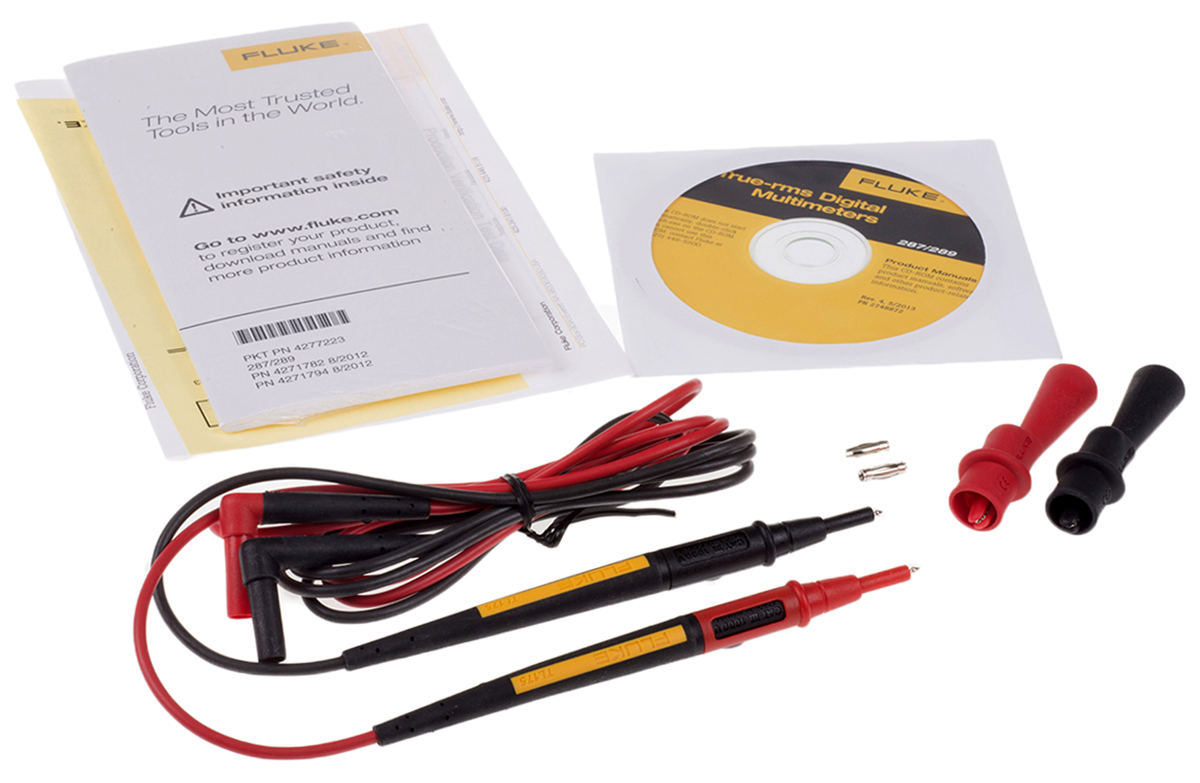 Fluke 289 Handheld Digital Multimeter, True RMS, 10A ac Max, 10A dc Max, 1000V ac Max - UKAS Calibrated