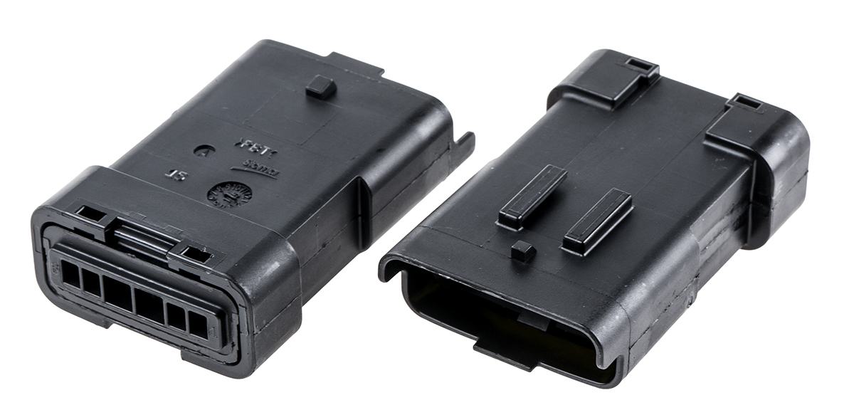 Delphi, 211PL Male Connector Housing, 3.33mm Pitch, 6 Way, 1 Row