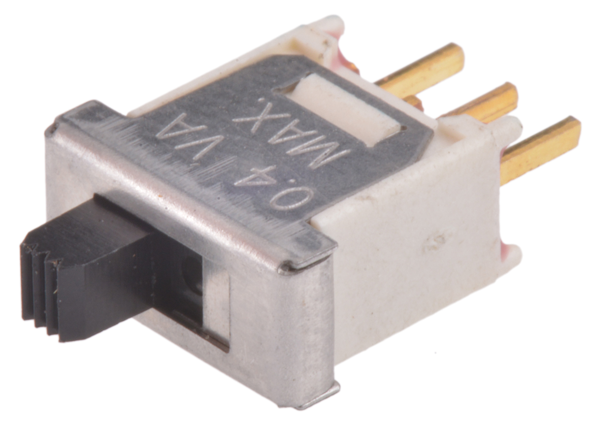 C & K Through Hole Slide Switch SPDT Latching 400 mA @ 20 V Slide