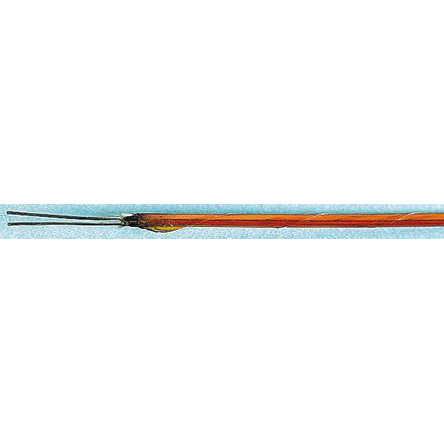 RS PRO Type K Thermocouple & Extension Wire, 20m, Unscreened, Kapton Insulation, +250°C Max