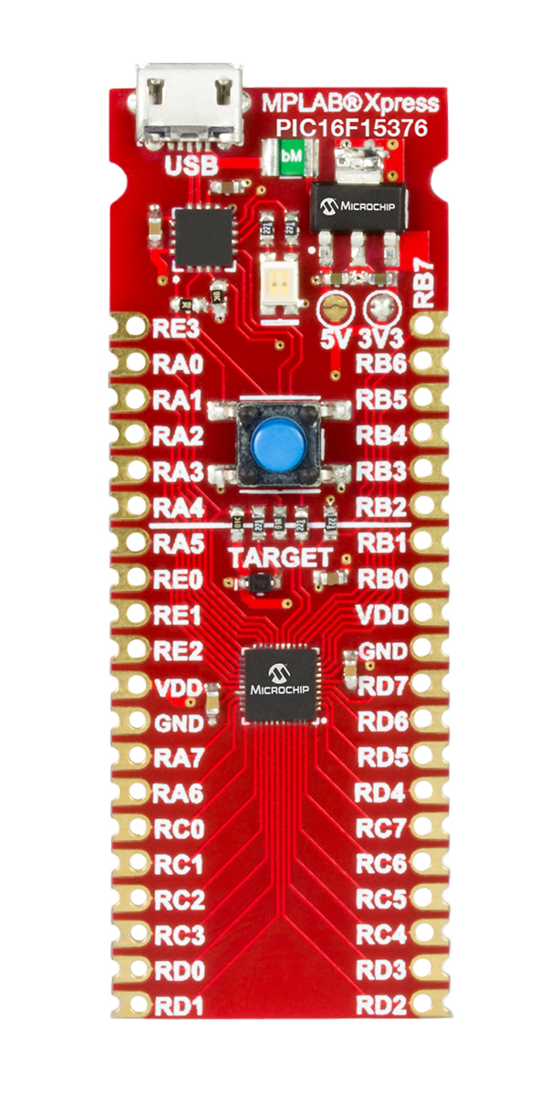 Microchip MPLAB Xpress PIC16F15376 Evaluation Board DM164143